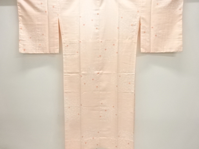 未使用品　花模様単衣長襦袢